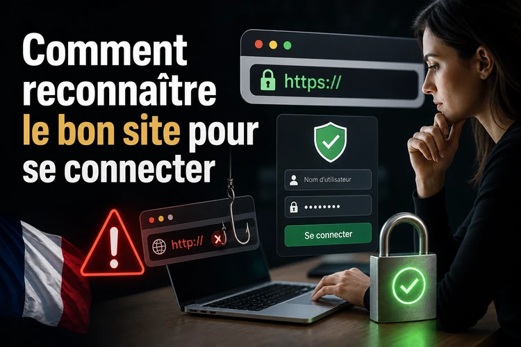 Comment reconnaître le bon site pour se connecter